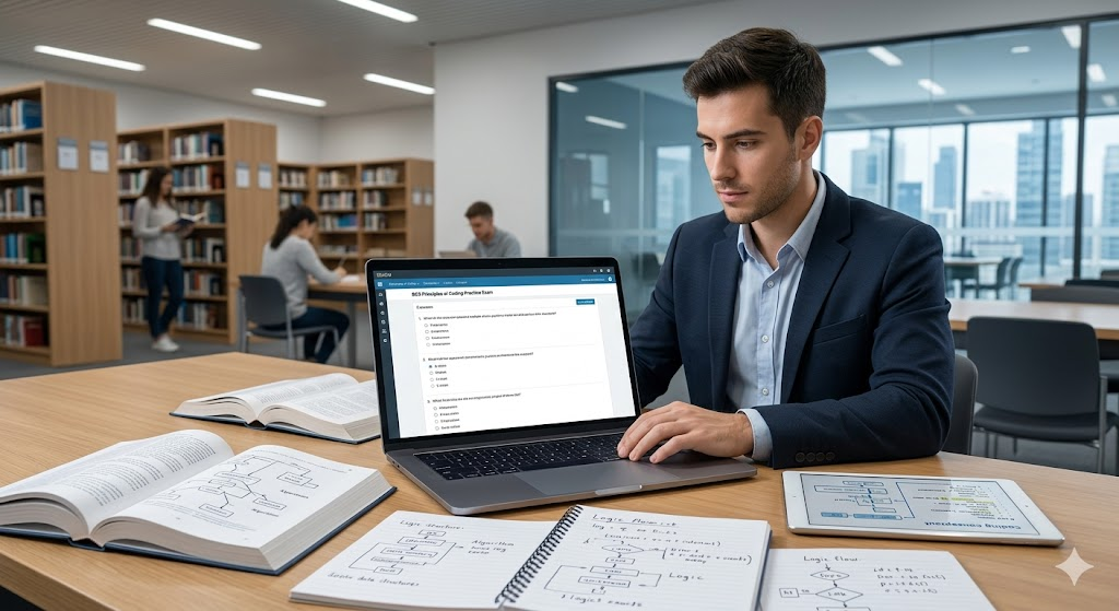 BCS Principles of Coding Practice Test Banner