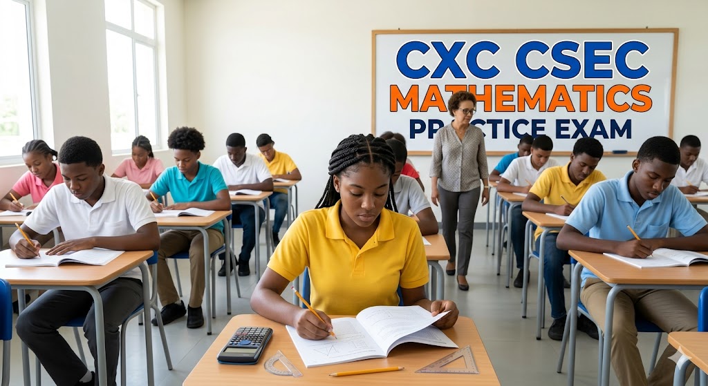 CXC CSEC Mathematics Maths Practice Test Banner