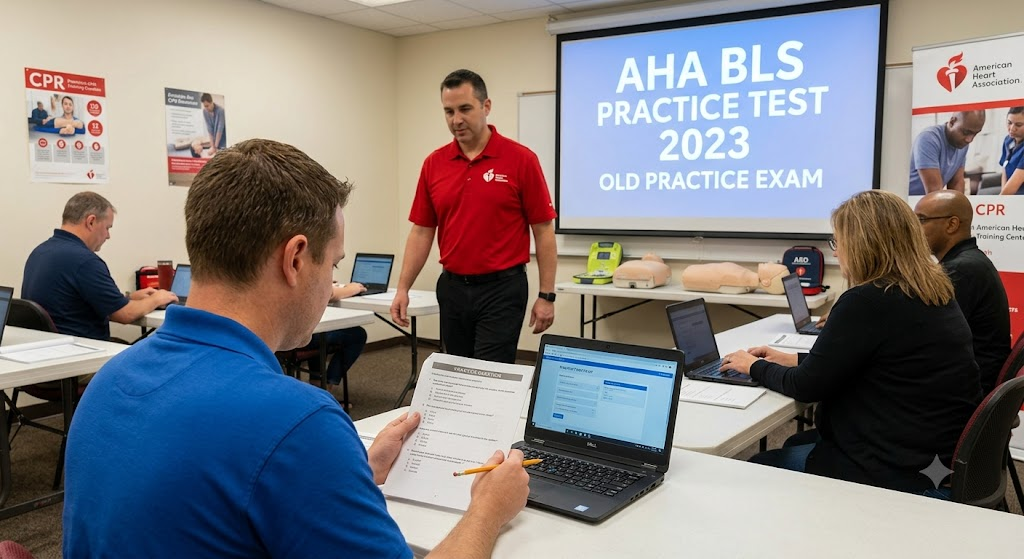 AHA BLS Practice Test 2023 OLD Banner