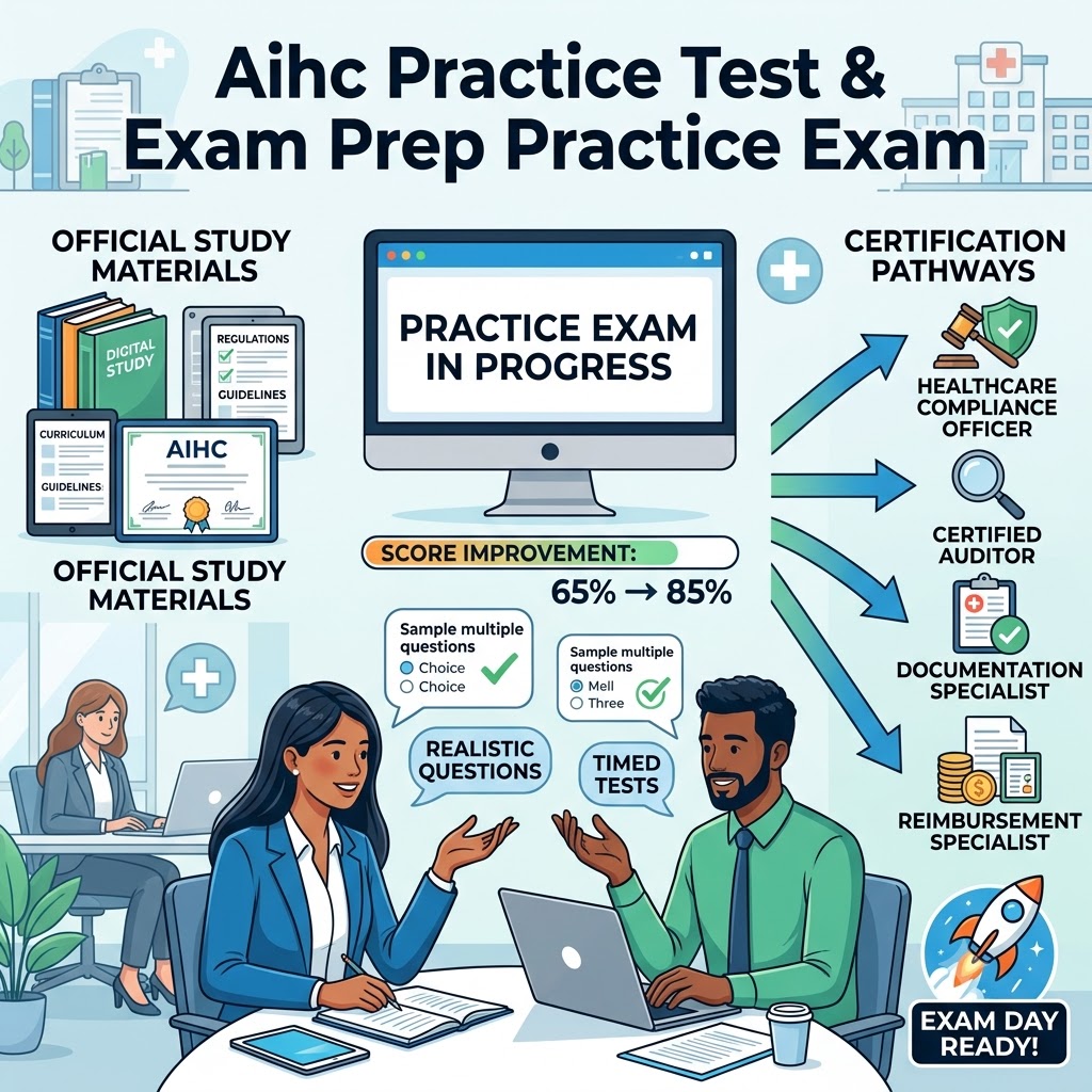 Aihc Practice Test & Exam Prep Banner