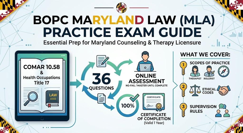 BOPC Maryland Law Assessment (MLA) Practice Exam Banner