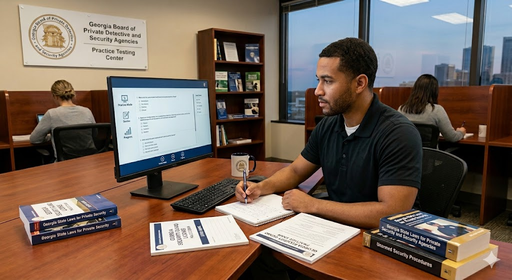 Georgia Security Guard License Practice Exam Banner
