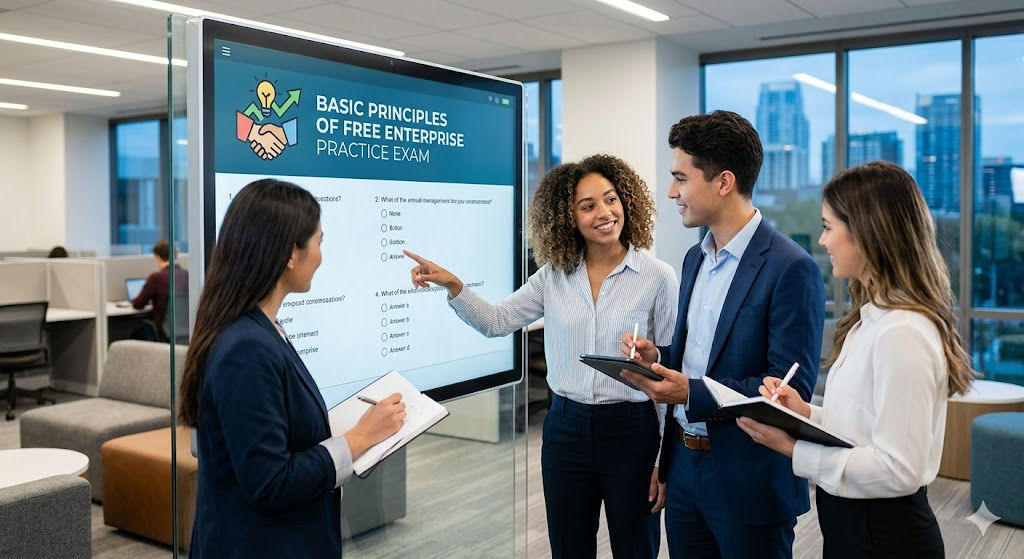 Basic Principles of Free Enterprise Practice Test Banner