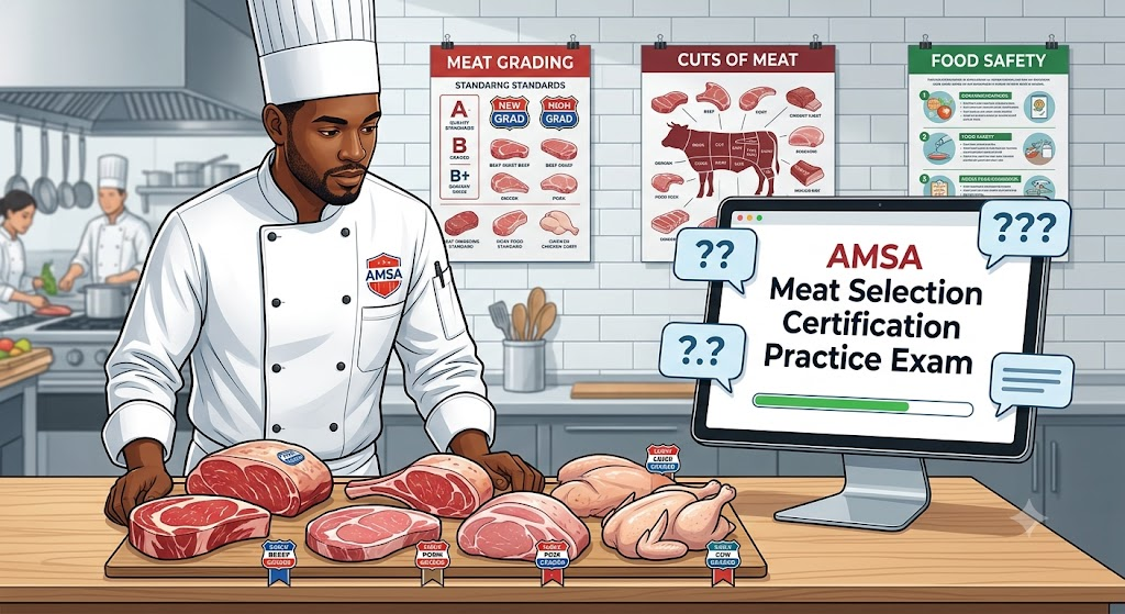 AMSA Culinary Meat Selection & Cookery Certification Practice Test Banner