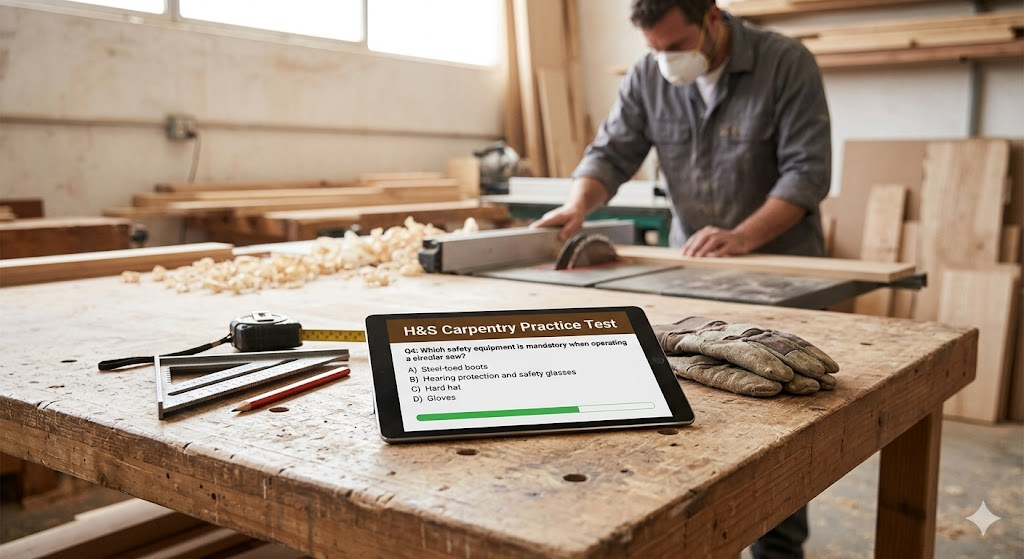 H&S Carpentry Practice Test Banner