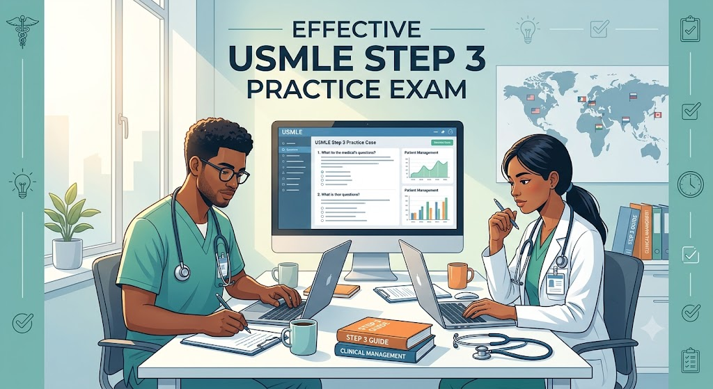 United States Medical Licensing Examination (USMLE) Step 3 Practice Exam Banner