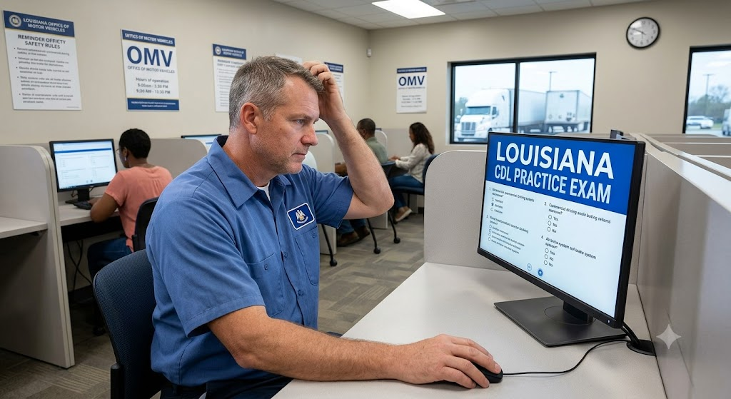 Louisiana CDL Practice Test Banner