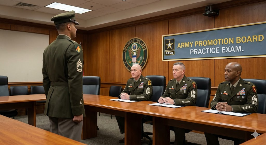 Army Promotion Board Practice Test Banner