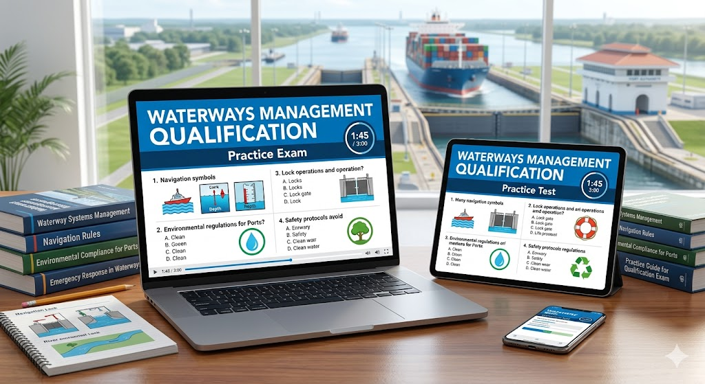 Waterways Management Qualification Practice Test Banner