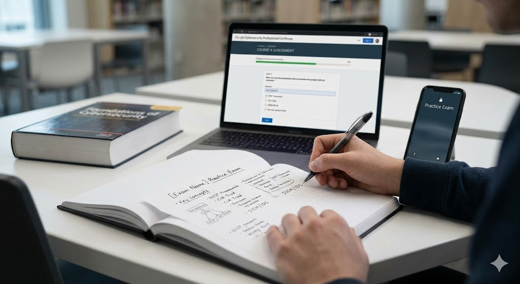 Google Cybersecurity Professional Certificate Practice Test Banner