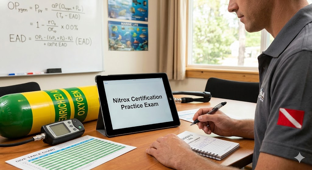 Nitrox Certification Practice Exam Banner