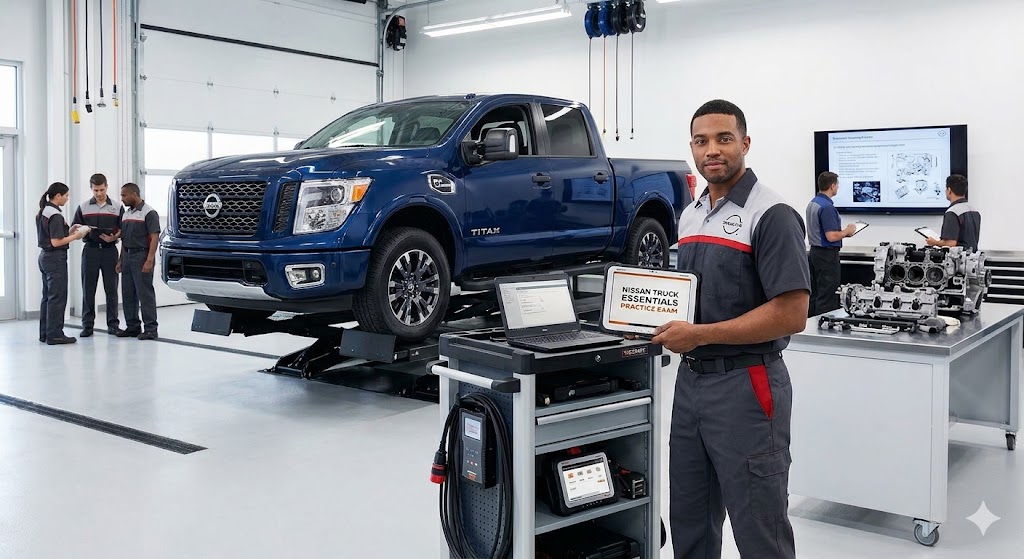 Nissan Truck Essentials Practice Exam Banner