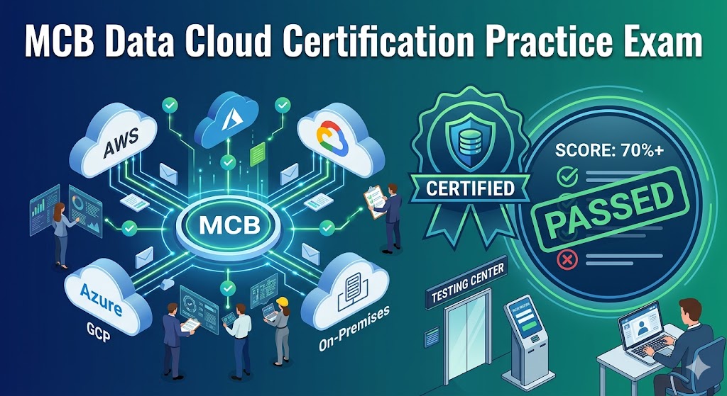 MCB Data Cloud Certification Practice Exam Banner