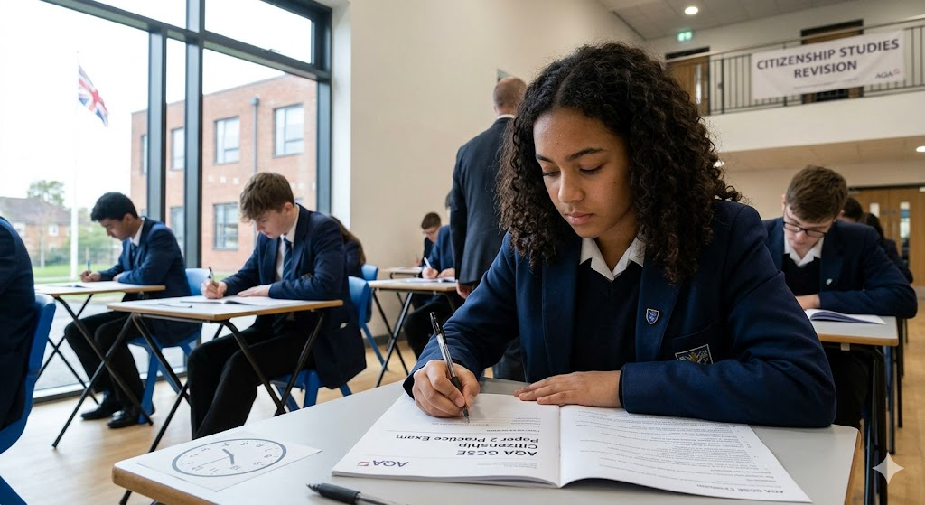Assessment and Qualifications Alliance (AQA) GCSE Citizenship Paper 2 Practice Banner