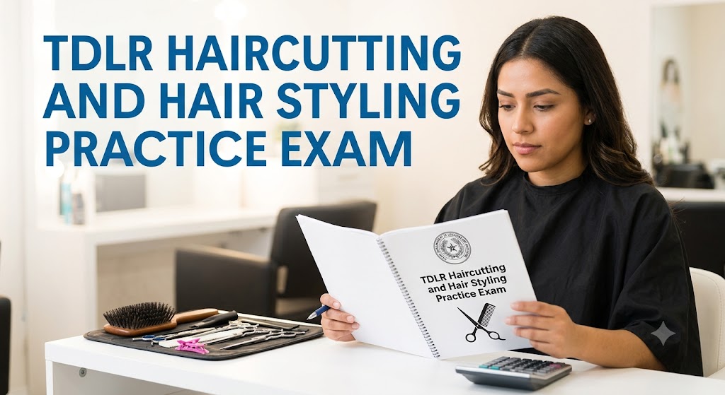 TDLR Haircutting and Hair Styling Practice Test Banner