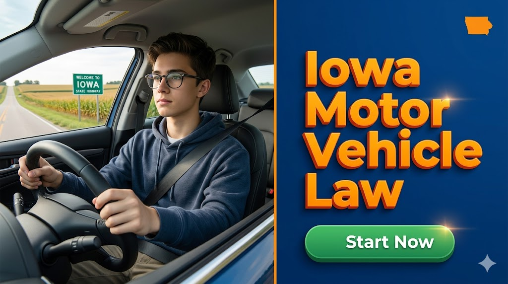 Iowa Motor Vehicle Law Practice Test Banner