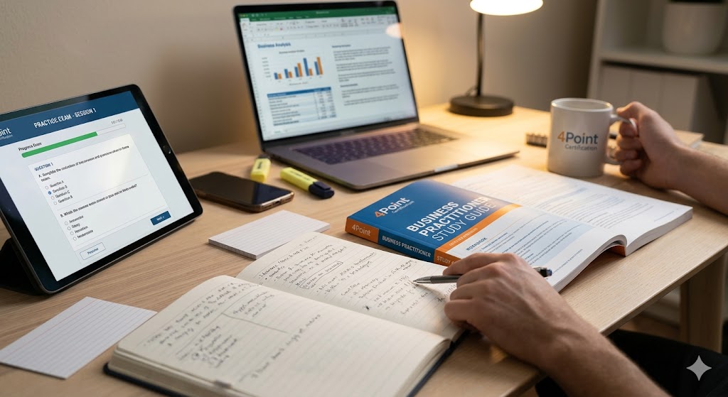 4Point Business Practitioner Practice Exam Banner