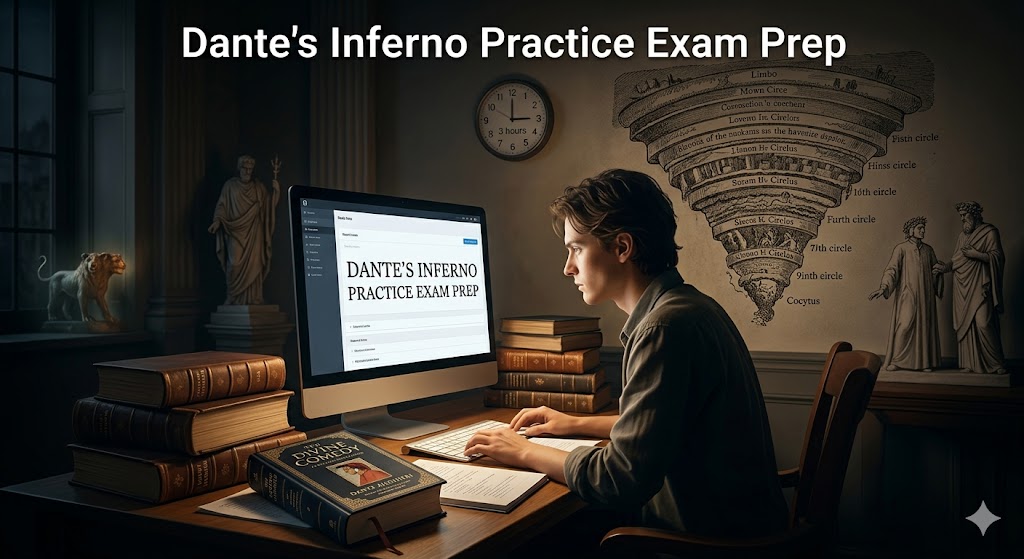 Dante's Inferno Practice Test Banner