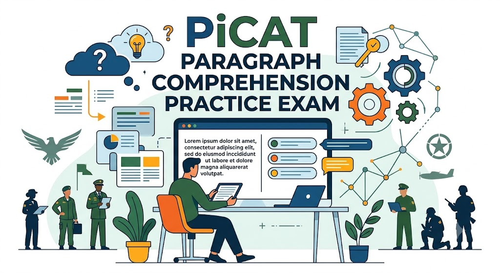 PiCAT Paragraph Comprehension Practice Test 2026 Banner