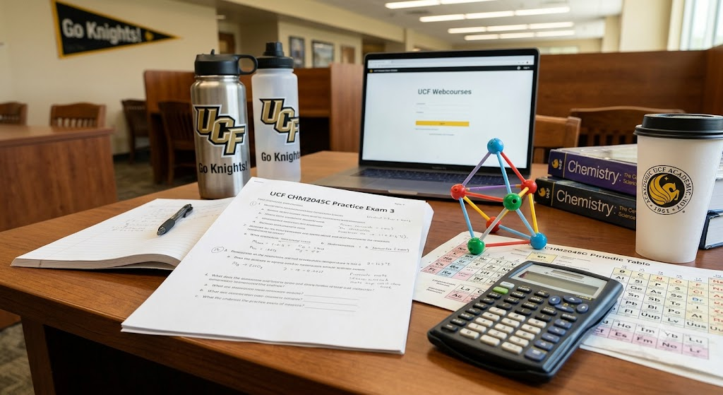 University of Central Florida (UCF) CHM2045C Chemistry Fundamentals I Practice Exam 3 Banner
