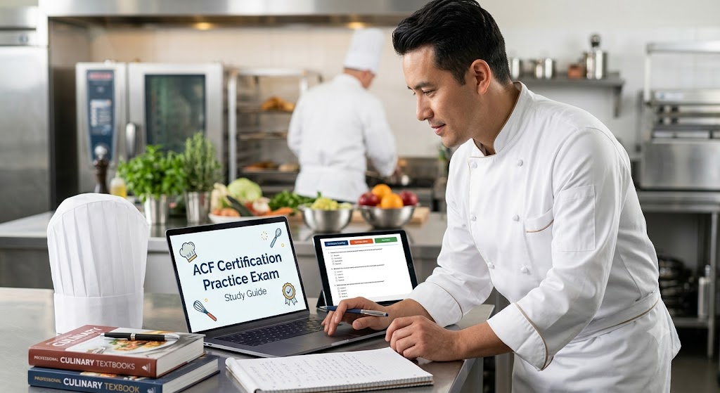 American Culinary Federation (ACF) Certification Practice Exam Banner