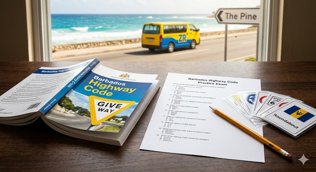 Barbados Highway Code Practice Test Banner