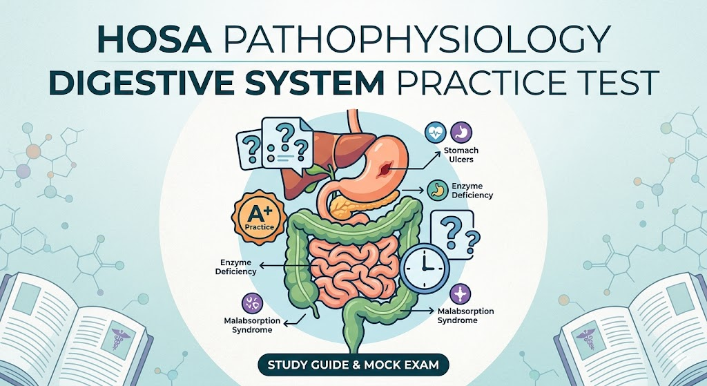 HOSA Pathophysiology Digestive System Practice Test Banner