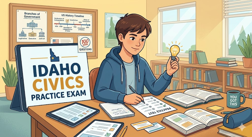 Idaho Civics Practice Test Banner