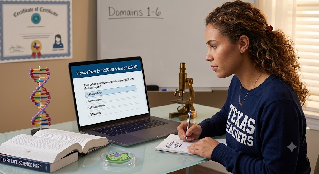 TExES Life Science 7-12 Certification Banner