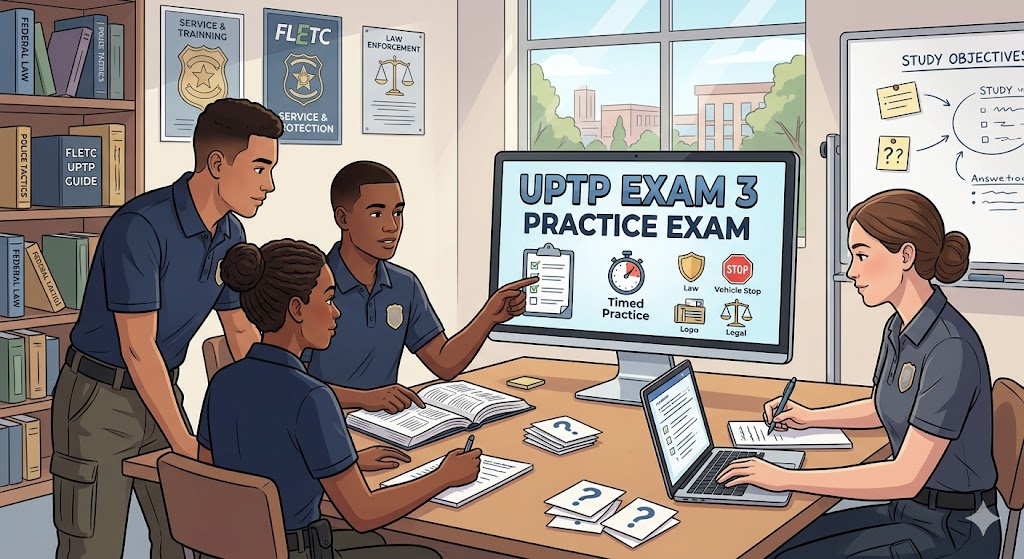 FLETC Uniformed Police Training Program (UPTP) Exam 3 Practice Banner