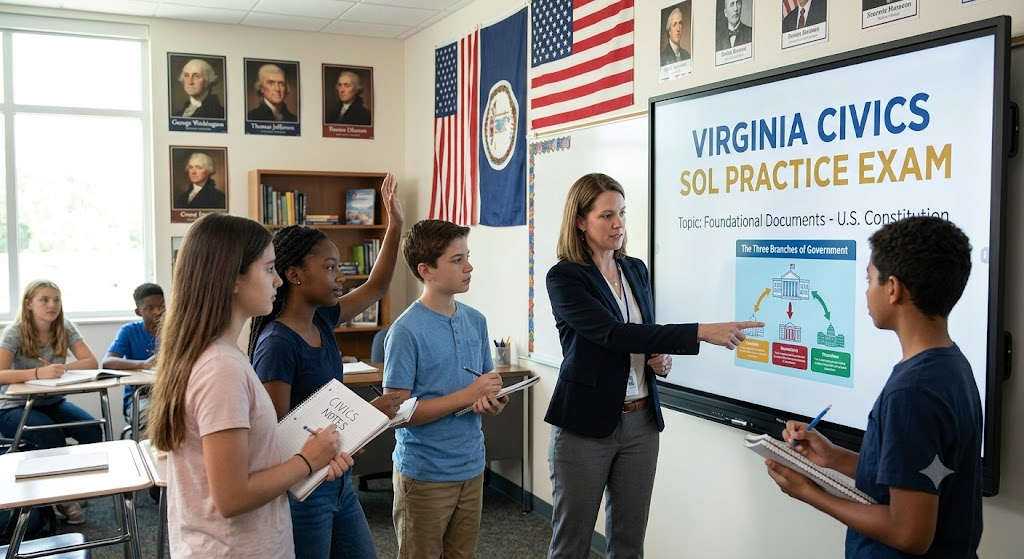Virginia Civics SOL Practice Test Banner
