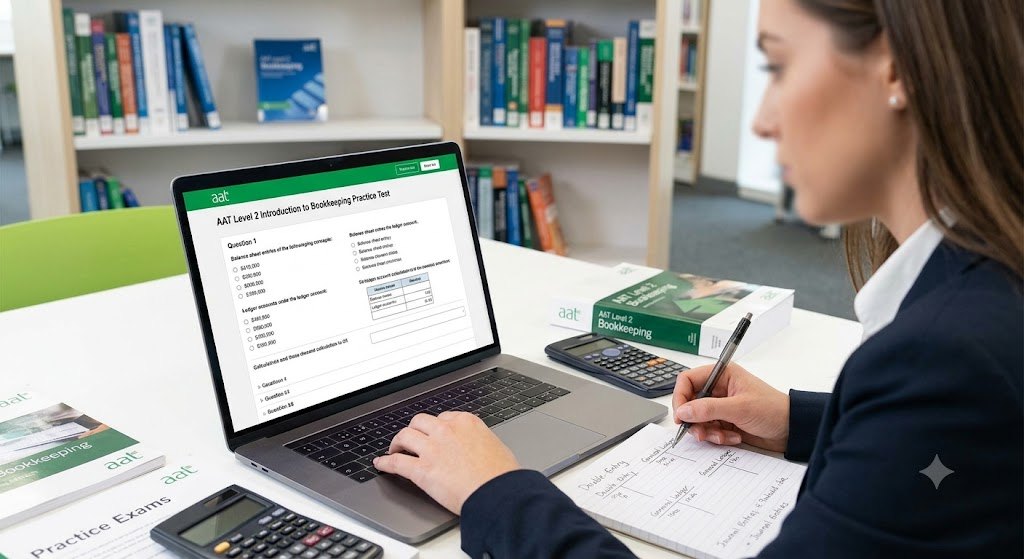 AAT Level 2 Introduction to Bookkeeping Practice Test Banner