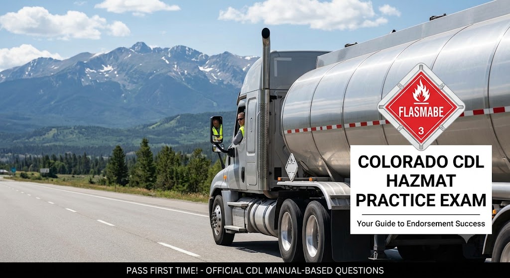 Colorado CDL Hazmat Practice Test Banner