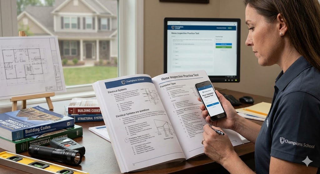 Champions School Home Inspection Practice Exam Banner