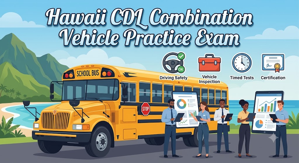 Hawaii CDL Combination Practice Test Banner