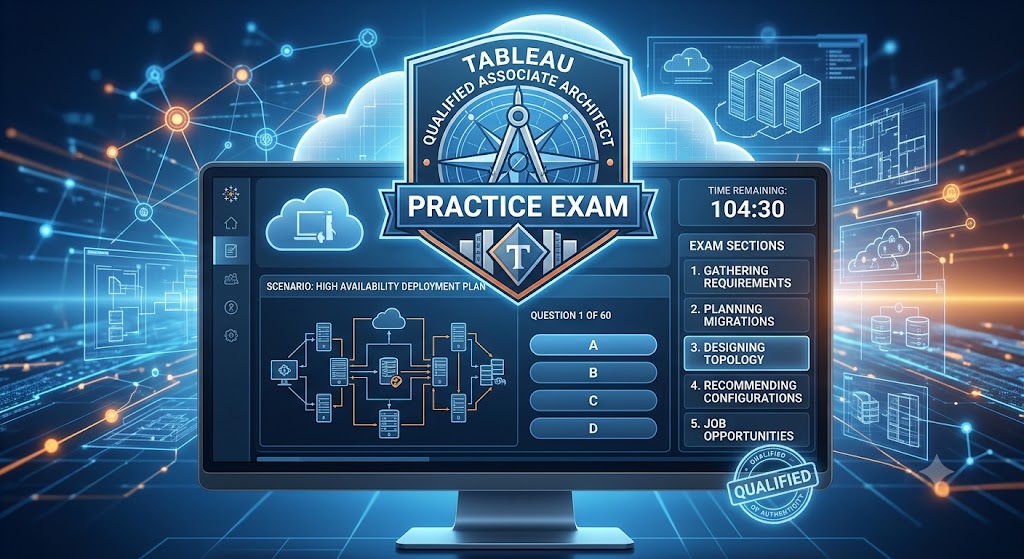 Tableau Qualified Associate Architect Practice Exam Banner