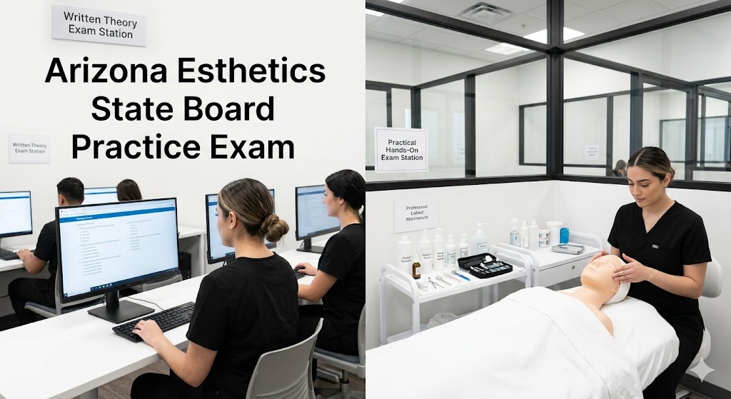 Arizona Esthetics State Board Practice Exam Banner