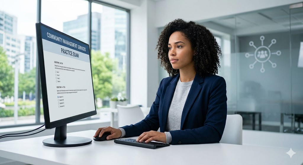 Community Management Services Practice Test Banner