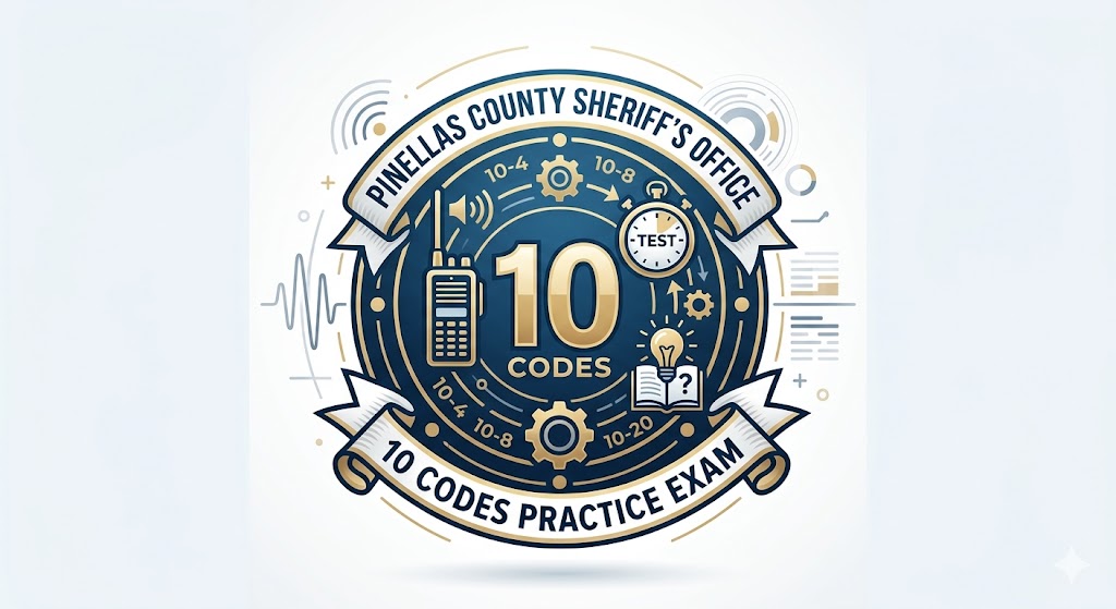 Pinellas County Sheriff's Office 10 Codes for Law Enforcement Practice Test Banner