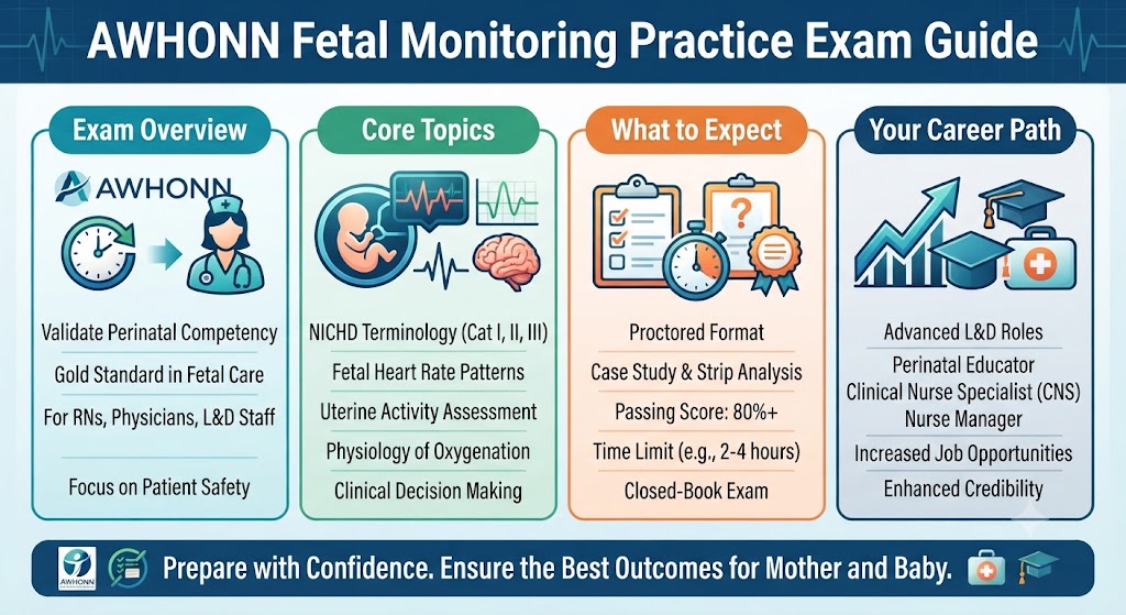 AWHONN Fetal Monitoring Practice Test Banner