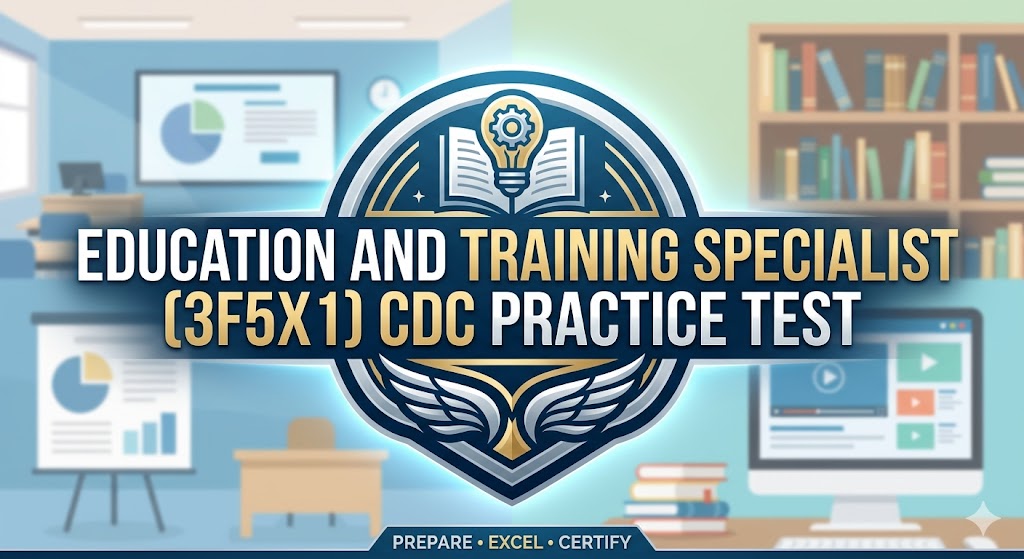 Education and Training Specialist (3F5X1) CDC Practice Test Banner