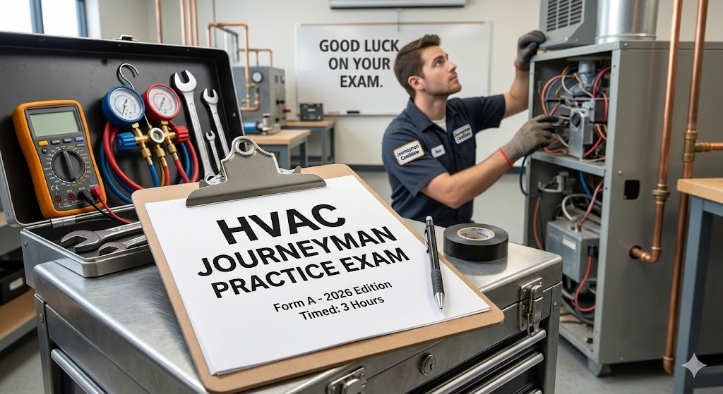 HVAC Journeyman Practice Exam Banner