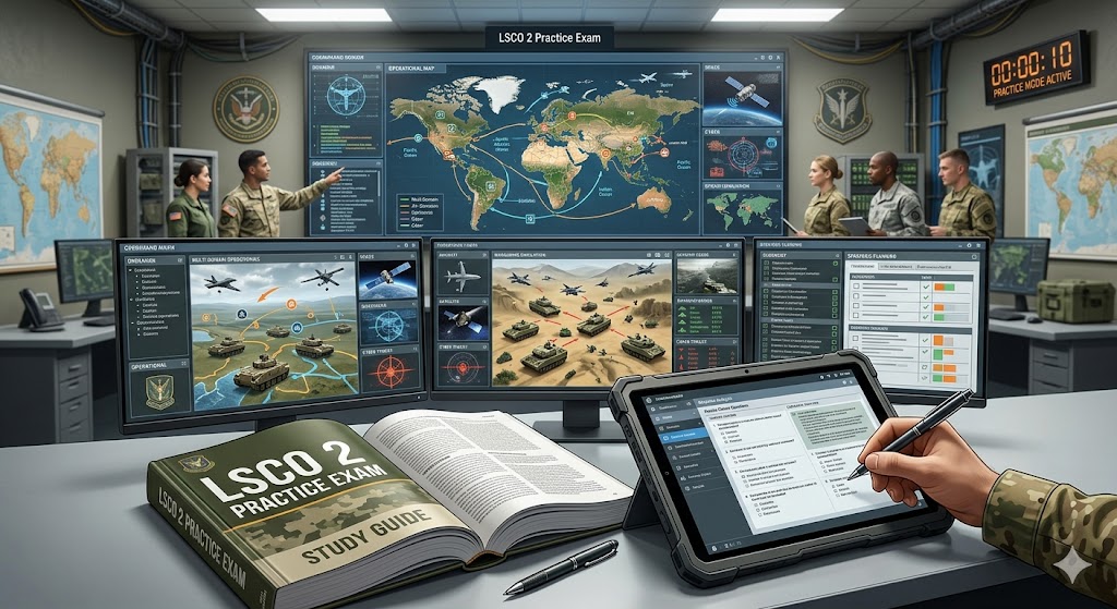 Large-Scale Combat Operations (LSCO) 2 Practice Exam Banner