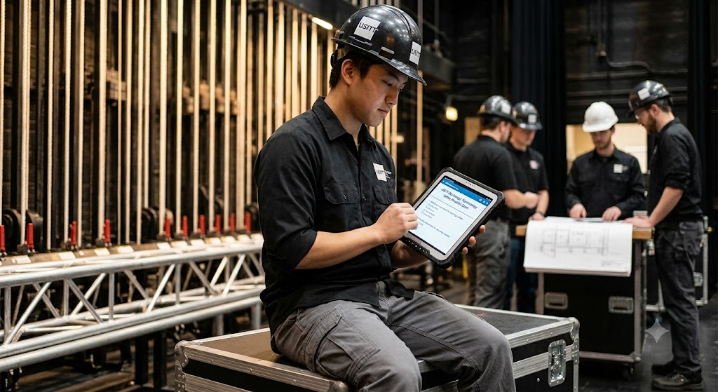 USITT Backstage Terminology Safety Practice Exam Banner
