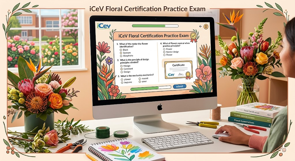 iCeV Floral Certification Practice Test Banner