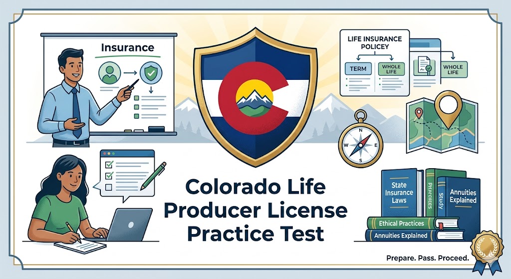 Colorado Life Producer License Practice Test Banner