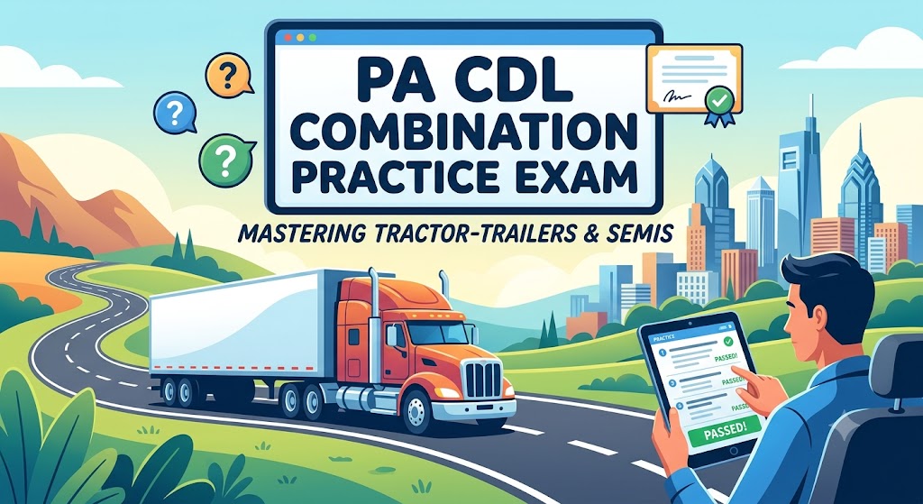 Pennsylvania CDL Combination Practice Test Banner