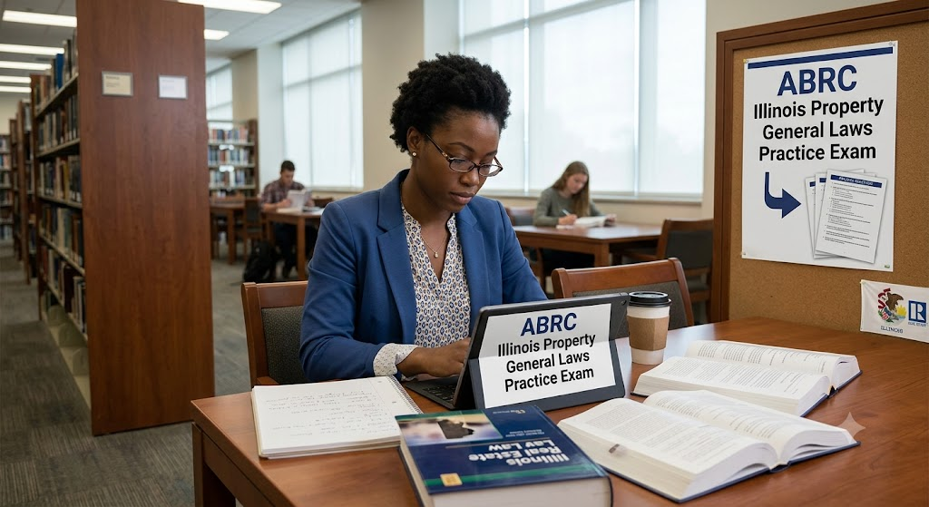 ABRC Illinois Property General Section and Laws and Regulations Practice Exam Banner