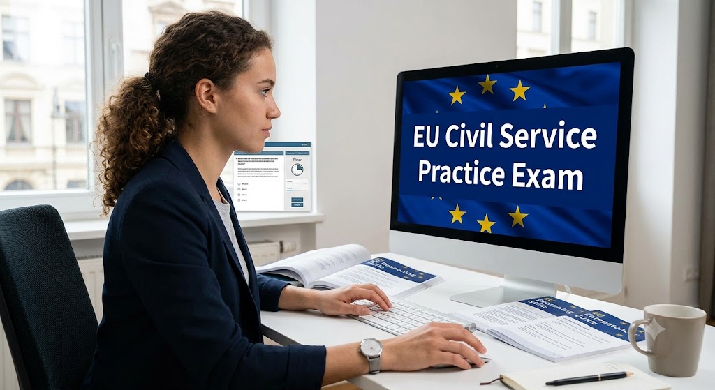Civil Service Practice Test & Exam Prep | European Union Banner