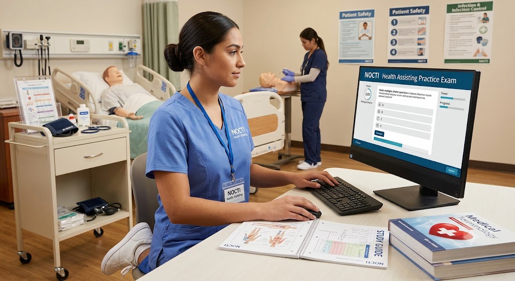 NOCTI Health Assisting Practice Exam Banner